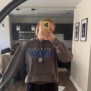 Champion Gray and Blue Hoodie